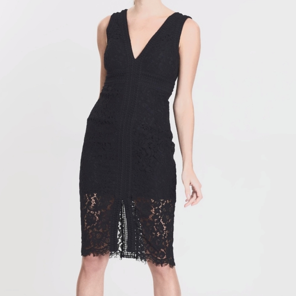 Bardot black lace sheath dress, size XS - Picture 1 of 5